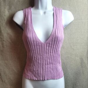 ZARA Lavender Ribbed Tank